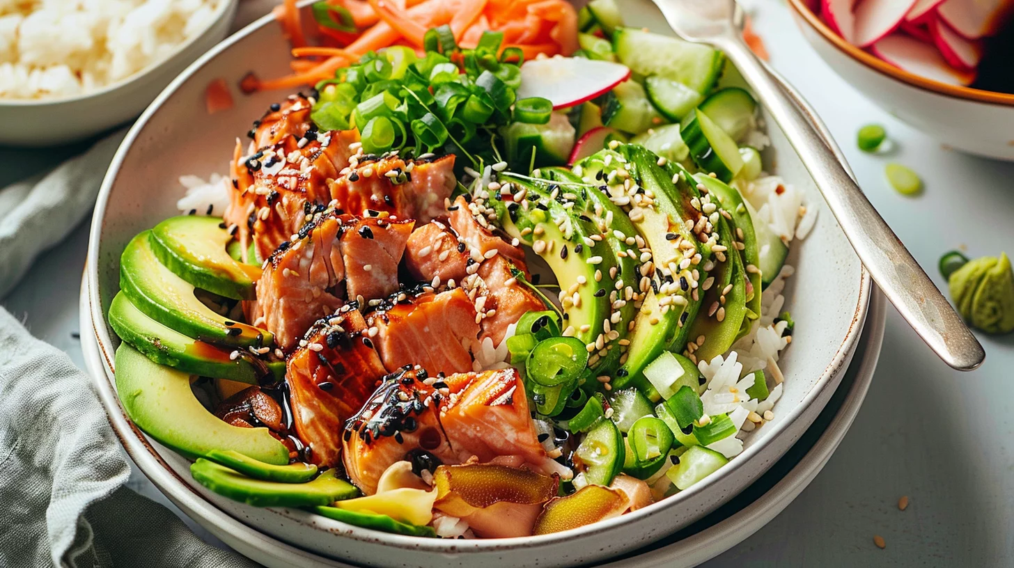 Easy Salmon Sushi Bowls