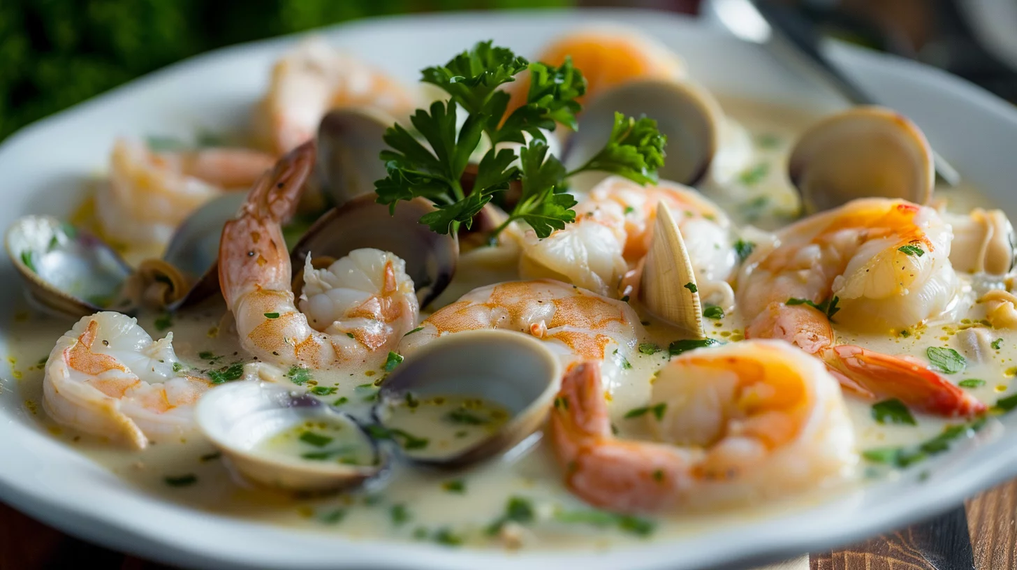 Easy Seafood Bisque With Clams and Shrimp