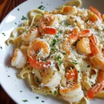 Easy Seafood Linguine With White Creamy Sauce