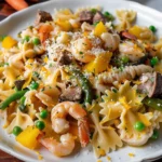 Easy Seafood Pasta Primavera