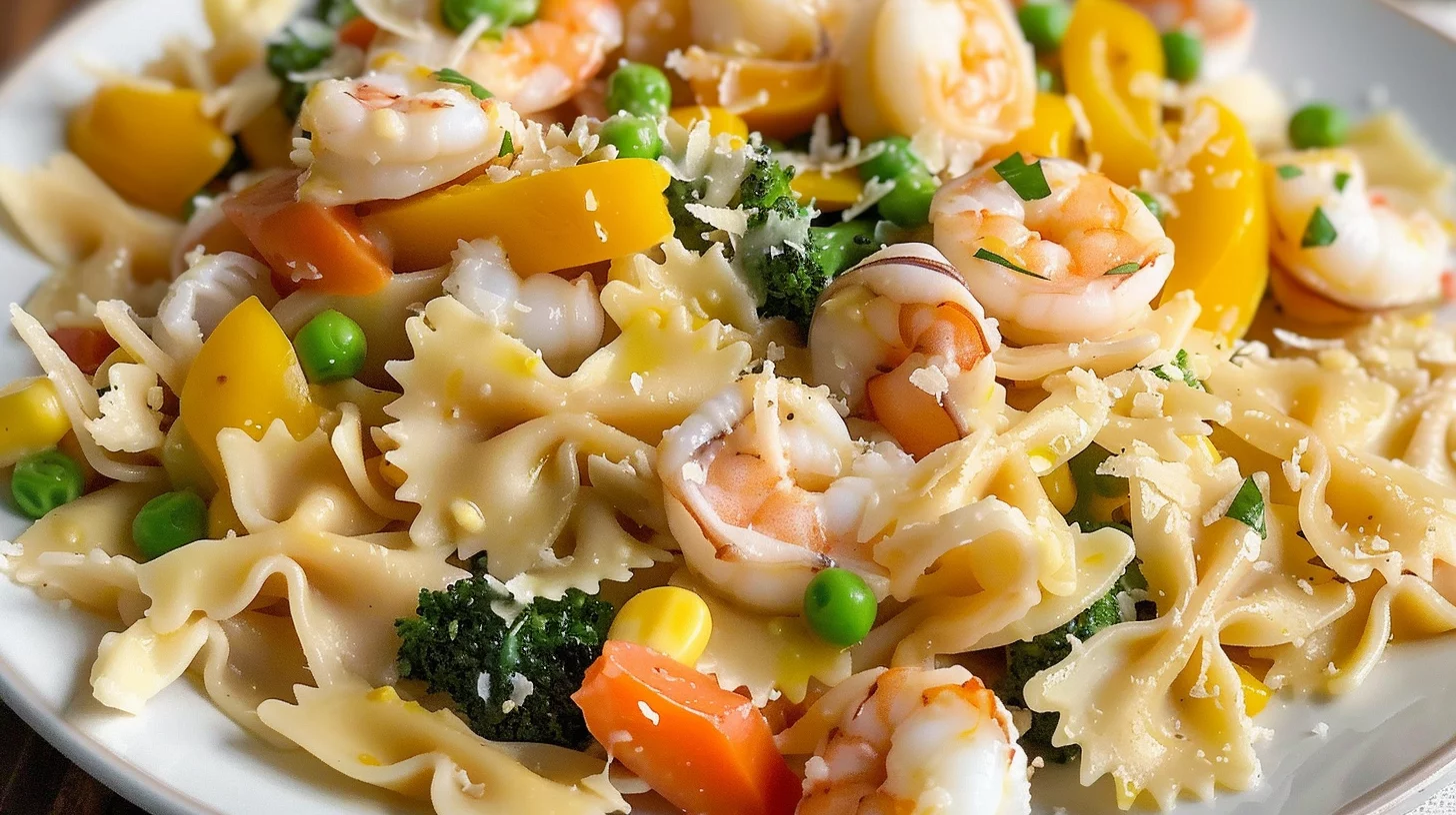 Easy Seafood Pasta Primavera