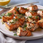 Garlic Butter Salmon Bites