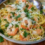 Garlic Butter Shrimp Linguine
