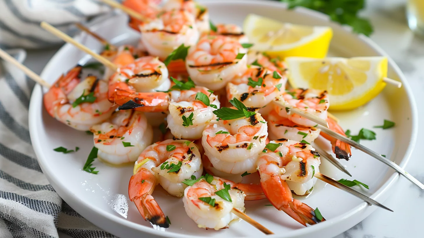Garlic Butter Shrimp Skewers