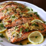 Garlic Parmesan Baked Salmon