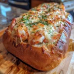 Garlic Parmesan Crab Pull Apart Bread