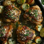 Garlic Parmesan Crockpot Chicken and Potatoes