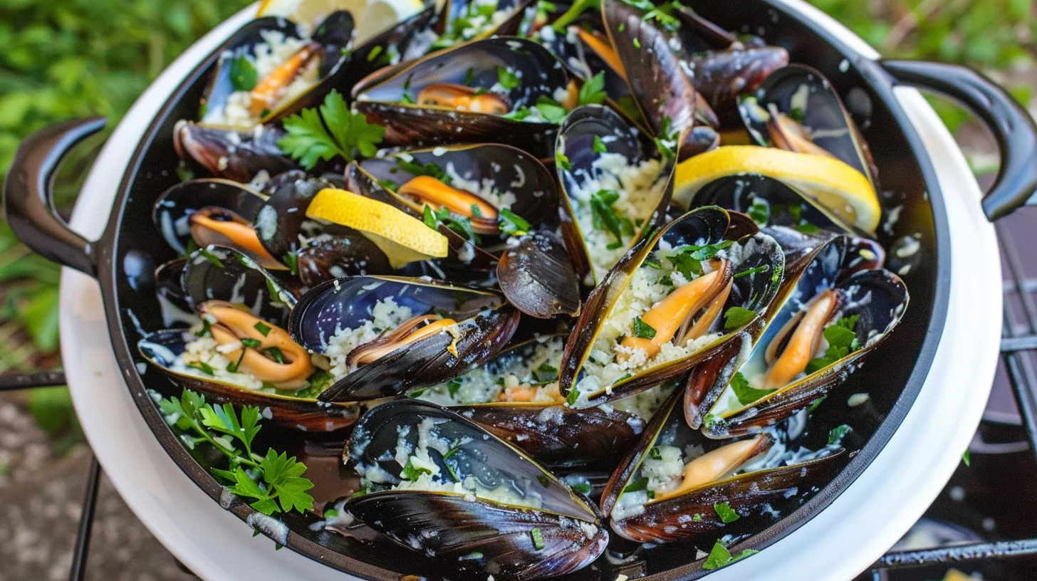 Garlic Parmesan Mussels
