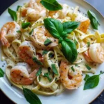 Garlic Shrimp Fettuccine Alfredo