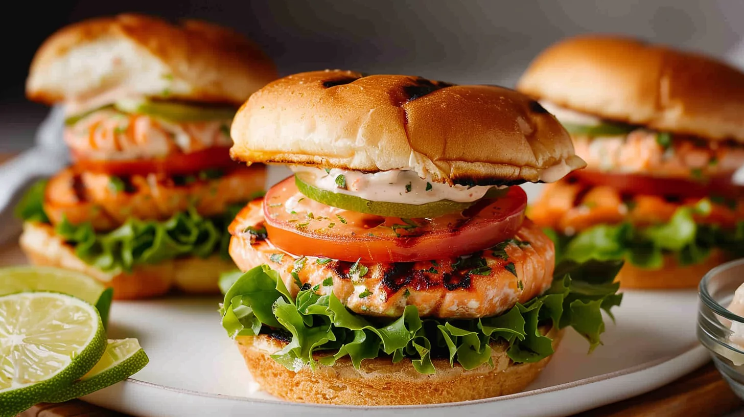 Grilled Salmon Burgers