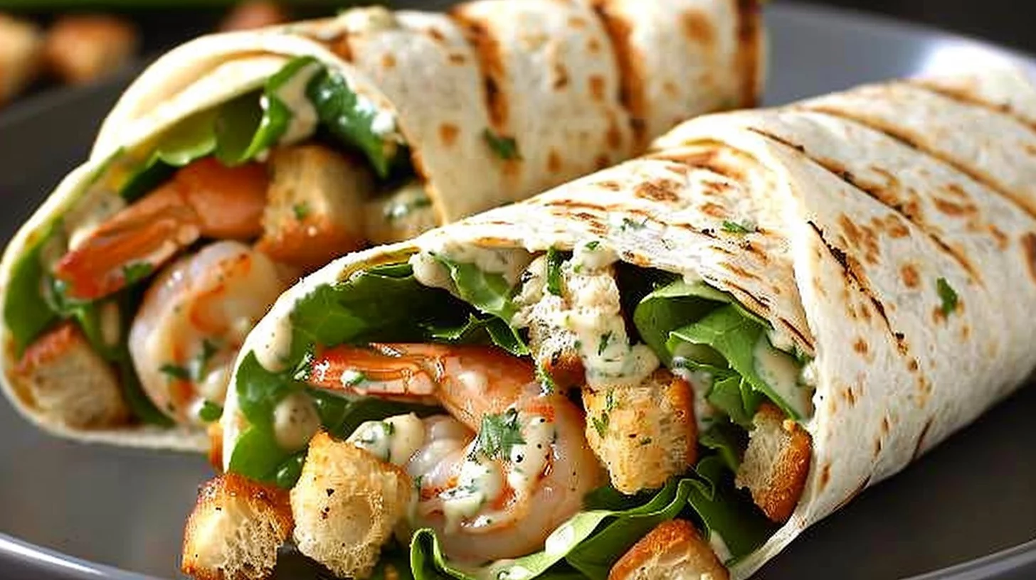 Grilled Shrimp Caesar Wrap