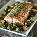 Herb Roasted Salmon With Brussels Sprouts