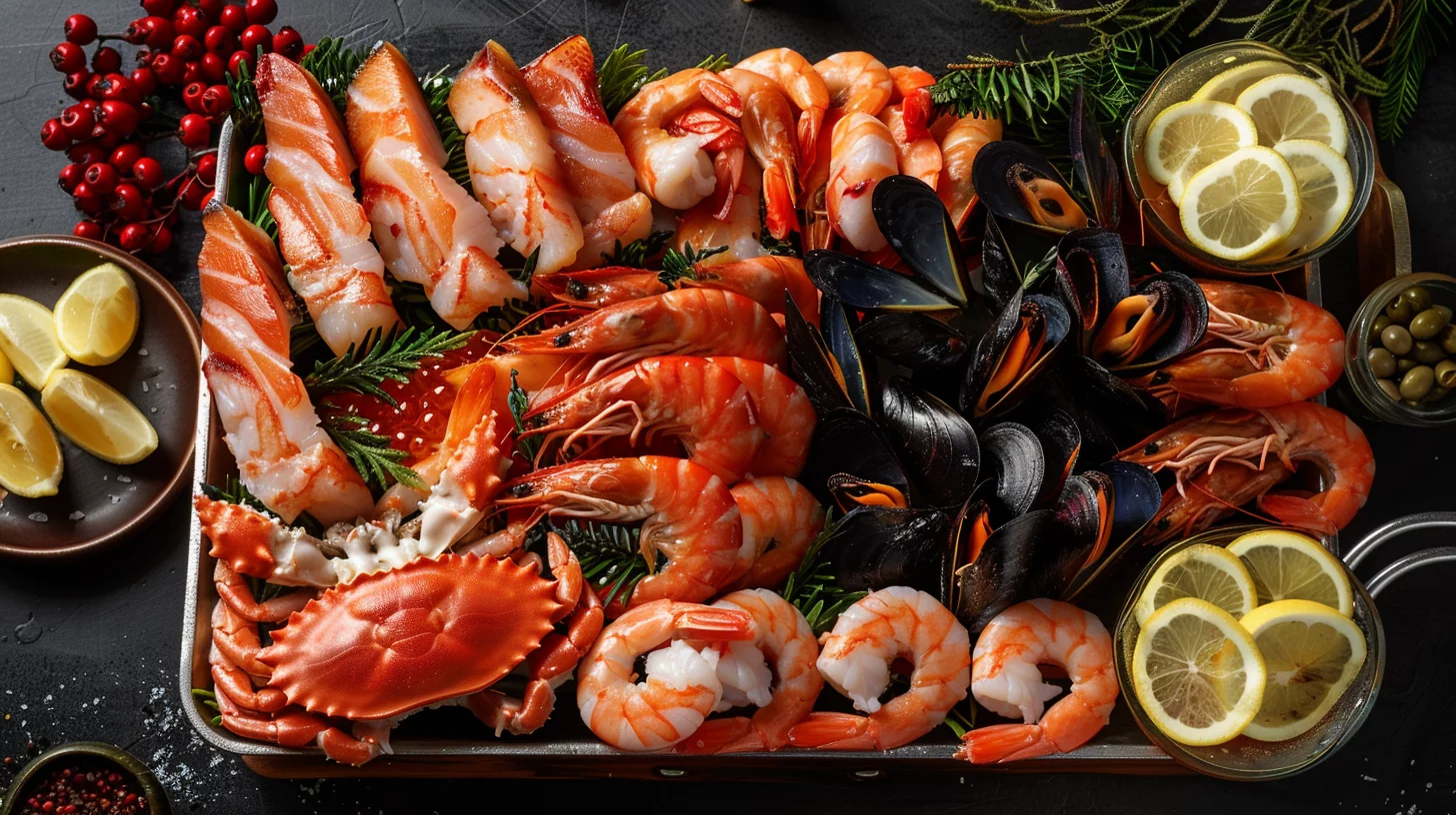 Holiday Seafood Grazing Board