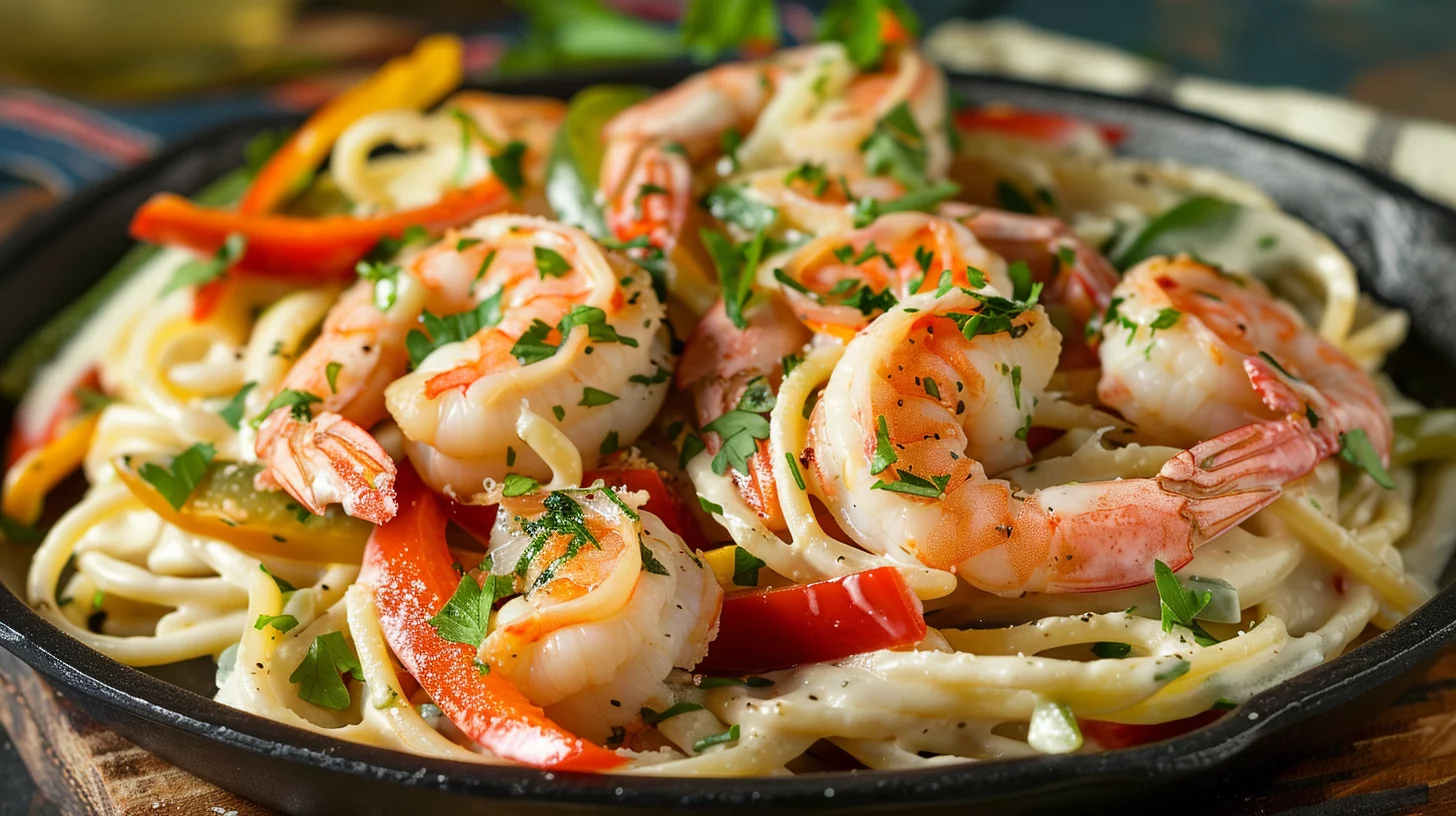 Jamaican Shrimp Pasta