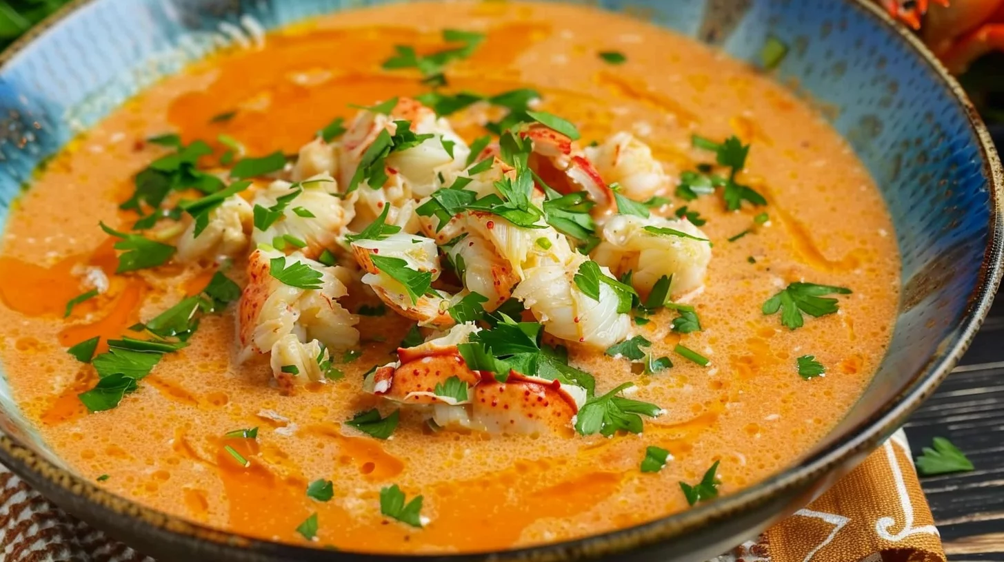 Lobster and Crab Bisque In One Pot