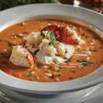 Lobster Bisque with Fresh Cream and Herbs