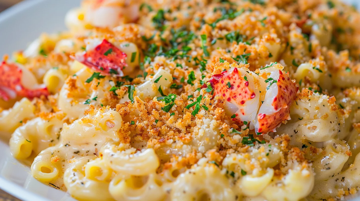 Lobster Mac and Cheese With Panko Topping