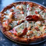 Lobster Pizza With Garlic Cream