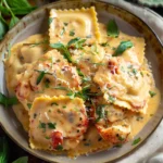 Lobster Ravioli With Cream Sauce