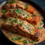 Must Try Cajun Salmon With Creamy Garlic Sauce