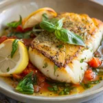 Pan-seared Cod In Tomato Basil Sauce