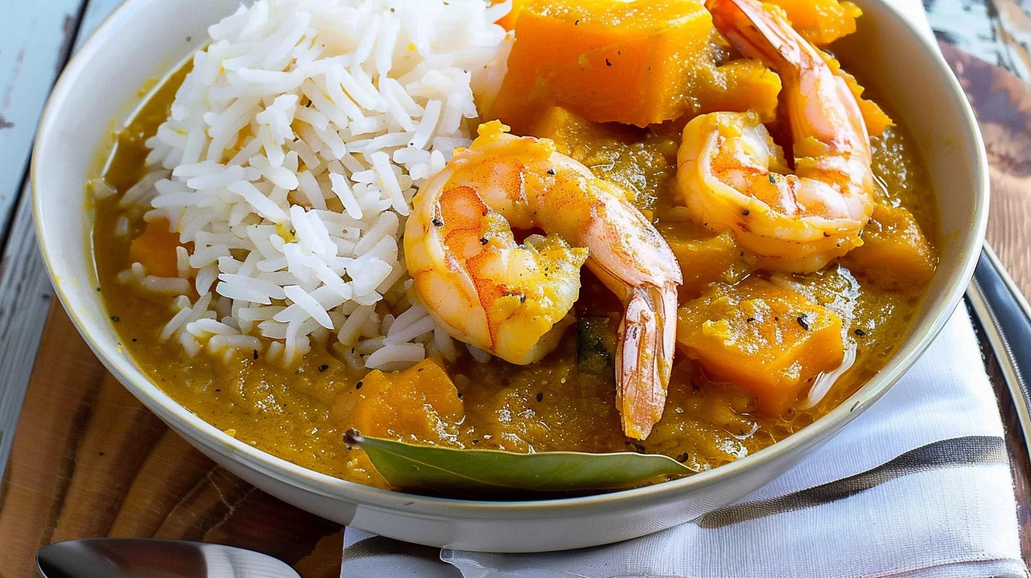 Pumpkin Coconut Shrimp Curry