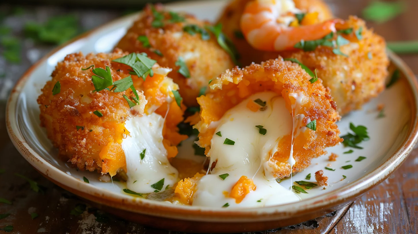 Pumpkin Risotto Prawn Arancini