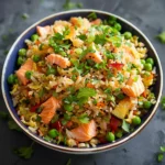 Quick and Easy Salmon Fried Rice