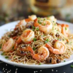Quick Spicy Garlic Shrimp Noodles Recipe and Video