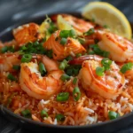 Salmon and Shrimp Crispy Rice