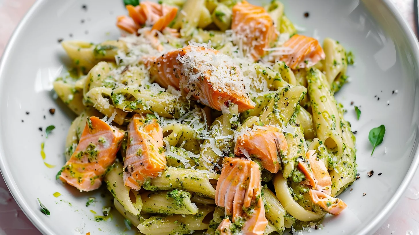 Salmon Pesto Pasta