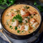Seafood Bisque With Heavy Cream and Sherry