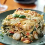 Seafood Lasagna With Spinach