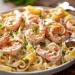Shrimp Alfredo Pasta Bake Recipe