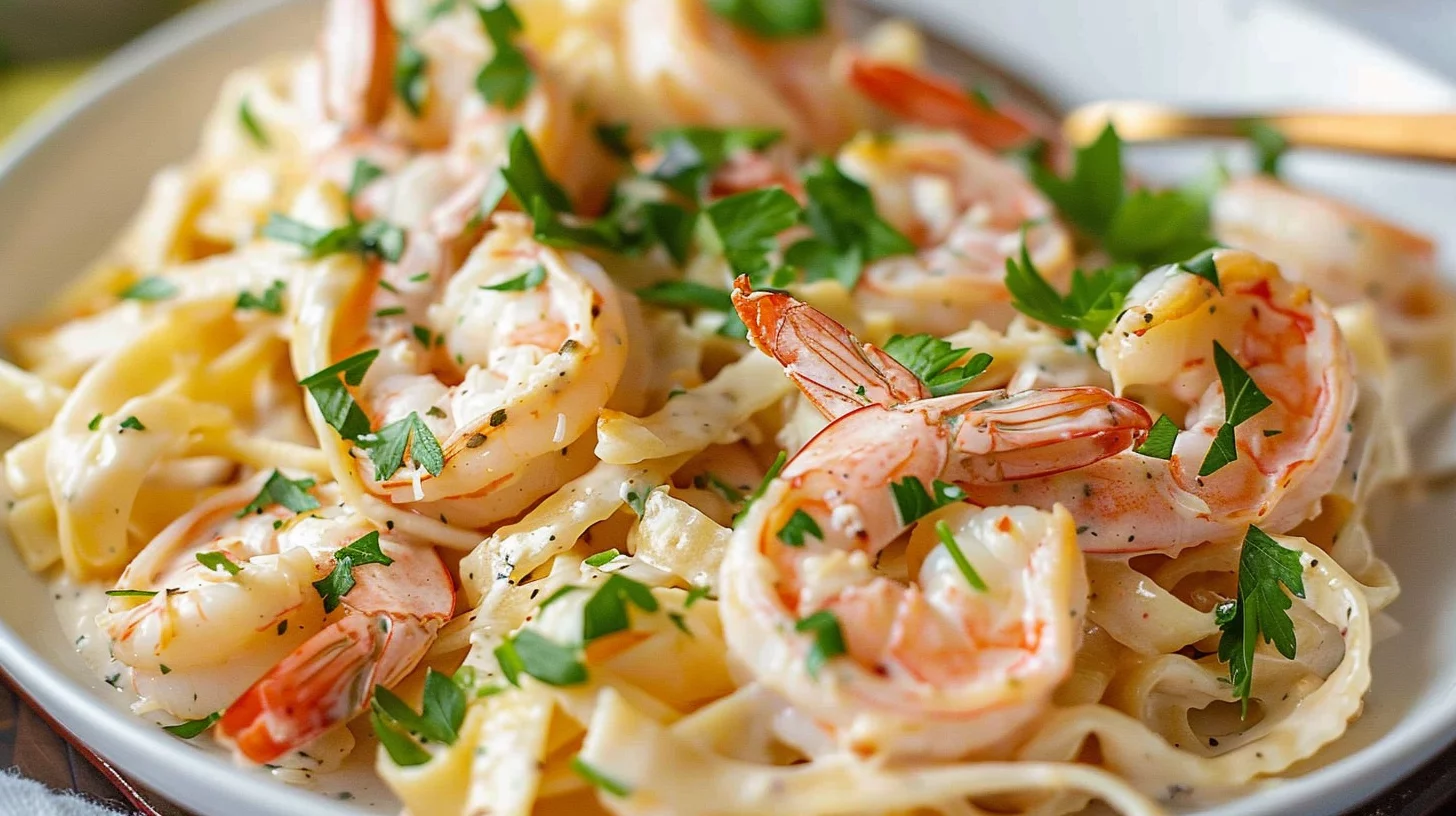 Shrimp Alfredo Pasta Bake Recipe