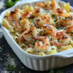 Shrimp and Crab Alfredo Pasta Bake