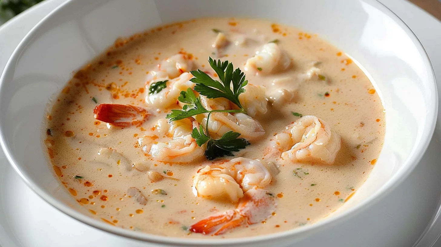 Shrimp and Crab Bisque With Creamy Base