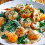 Shrimp And Pumpkin Gnocchi Skillet