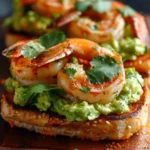 Shrimp Burgers With Cilantro and Guacamole