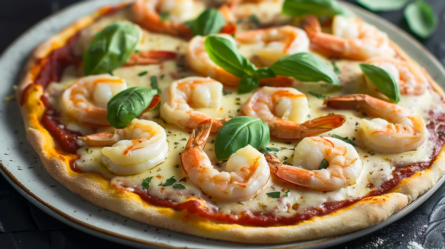 Shrimp Flatbread Pizza