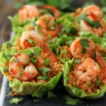 Shrimp Fried Rice Lettuce Cups