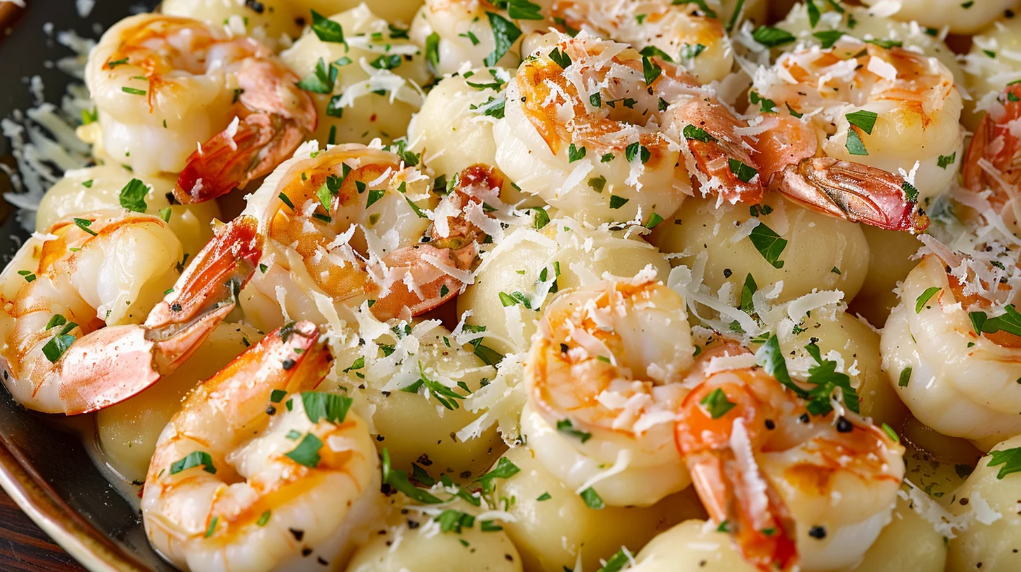Shrimp Gnocchi With Cream Sauce
