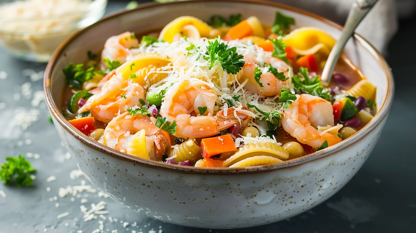 Shrimp Minestrone Soup