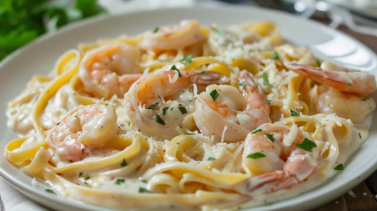 Shrimp Pasta Carbonara