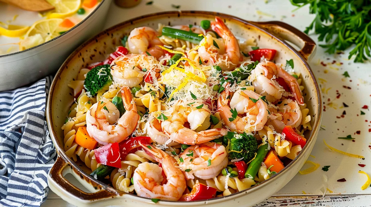 Shrimp Pasta Primavera