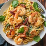 Shrimp Pasta With Sun Dried Tomatoes