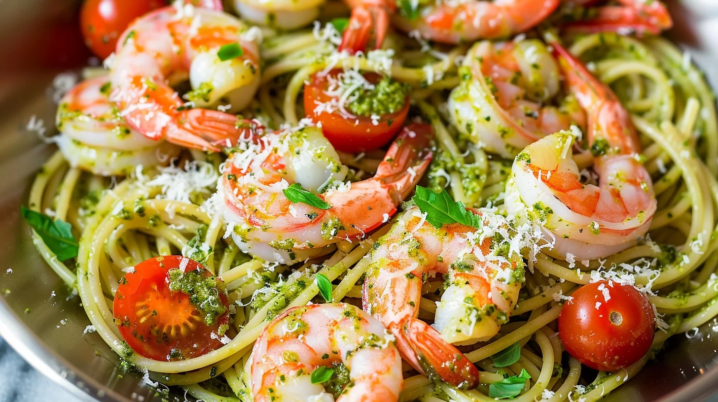 Shrimp Pesto Pasta Recipe