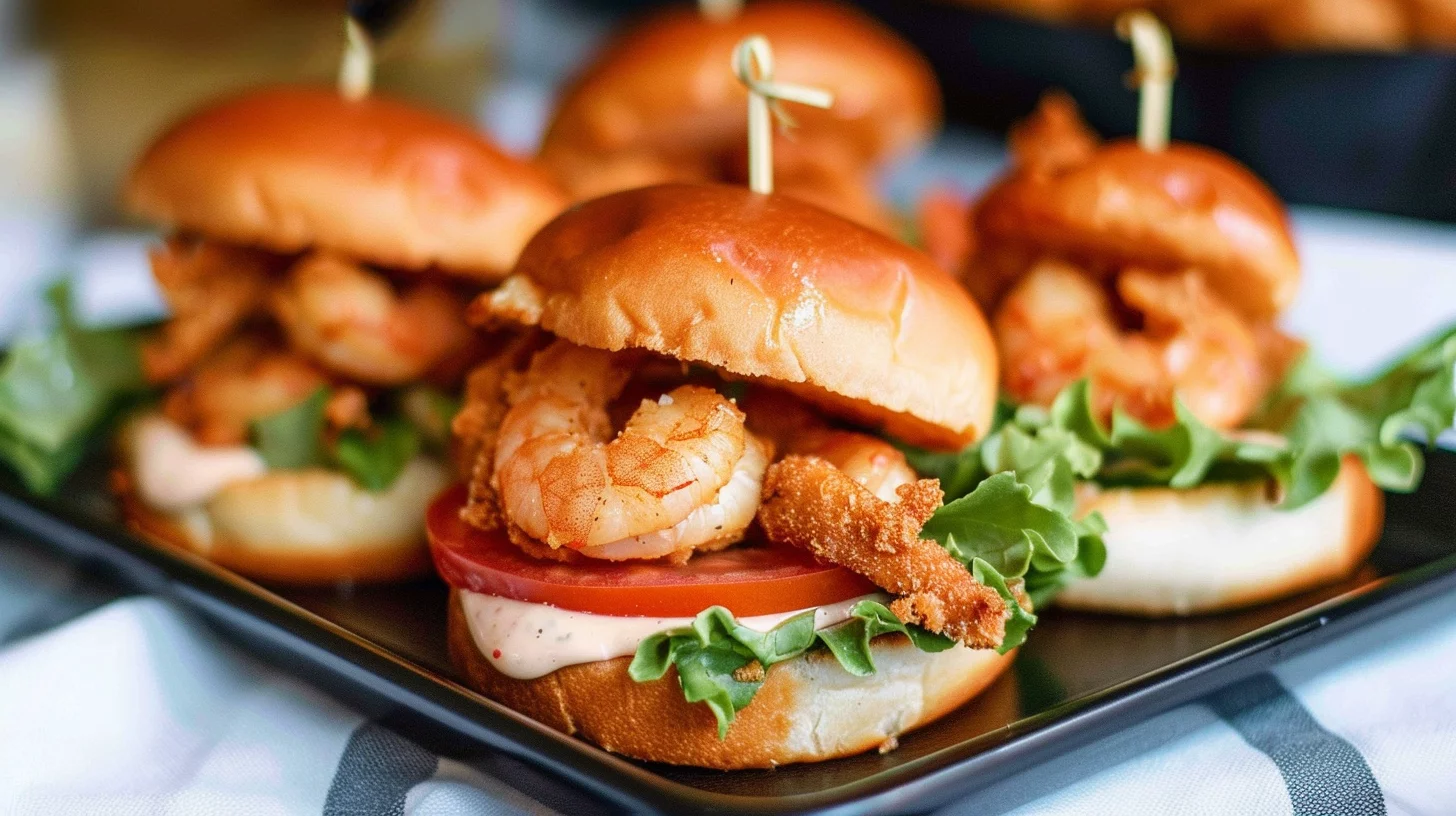 Shrimp Po Boy Sliders