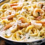 Shrimp Tortellini Alfredo
