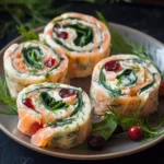 Smoked Salmon Cranberry Pinwheels